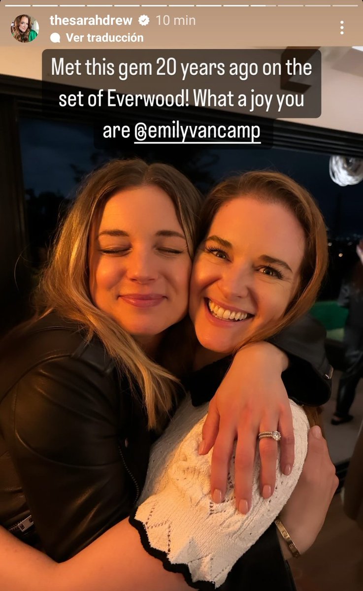 'met this gem 20 years ago on the set of everwood! what a joy you are @/emilyvancamp' I LOVE THEM