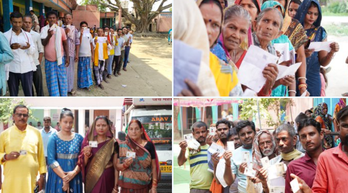 NewDelhiTimes's tweet image. 61.2% voter turnout in Phase 6 of the General Elections 2024
#Voter #Phase6 #GeneralElections 
newdelhitimes.com/61-2-voter-tur…