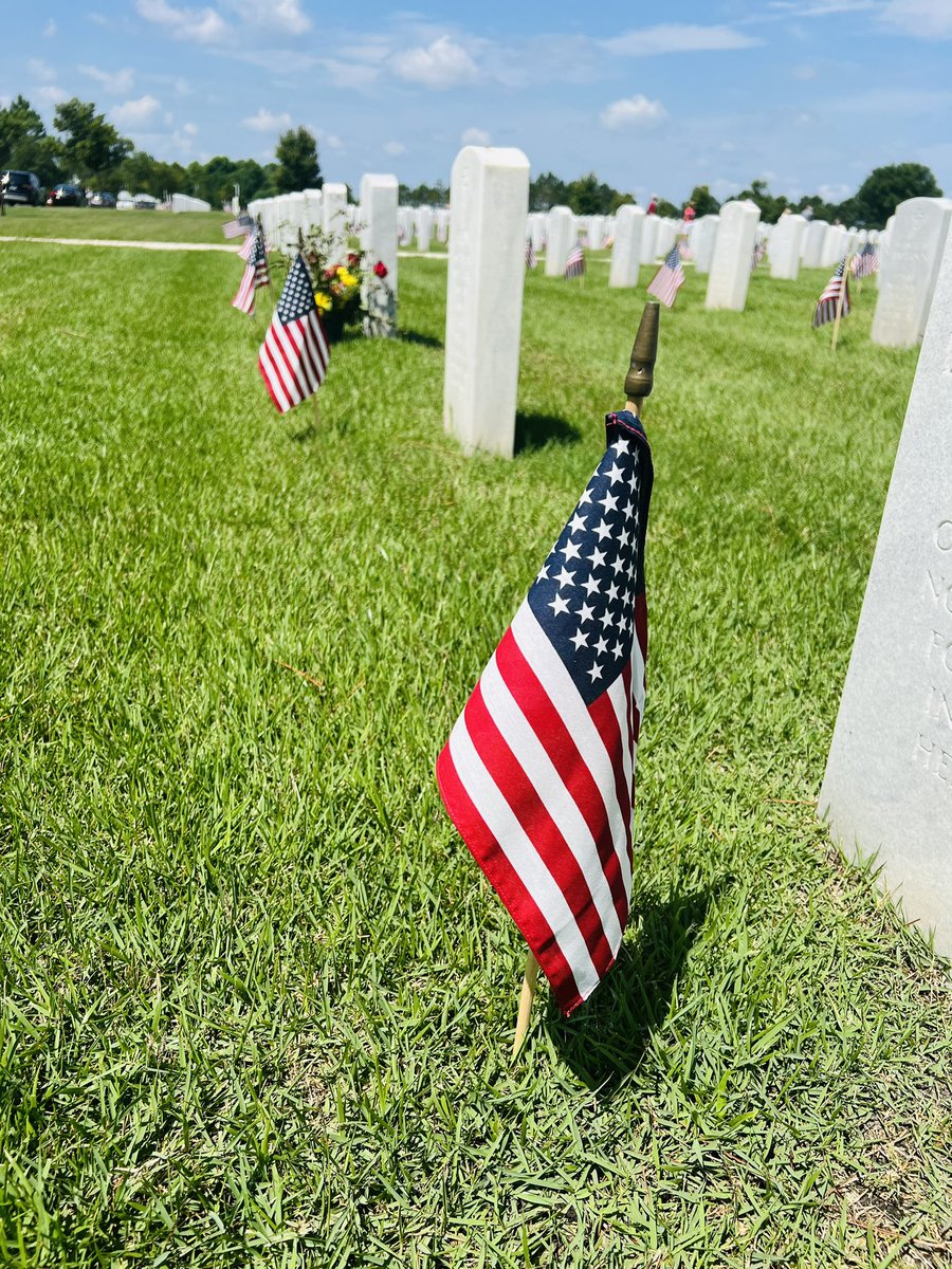 Had the blessing of preaching a funeral today at the Jacksonville National Cemetery. As the son and father of an Airman, I was encouraged to see so many people here to celebrate Memorial Day.