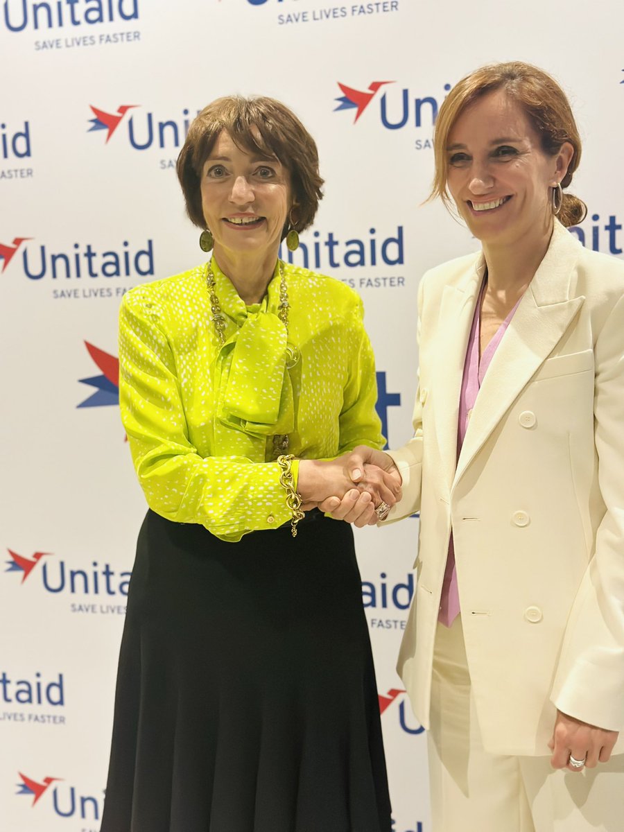 Un diálogo constructivo con la Ministra Dra. @Monica_Garcia_G sobre las prioridades compartidas por España y @UNITAID. Gracias por su compromiso y su confianza nuevamente renovada