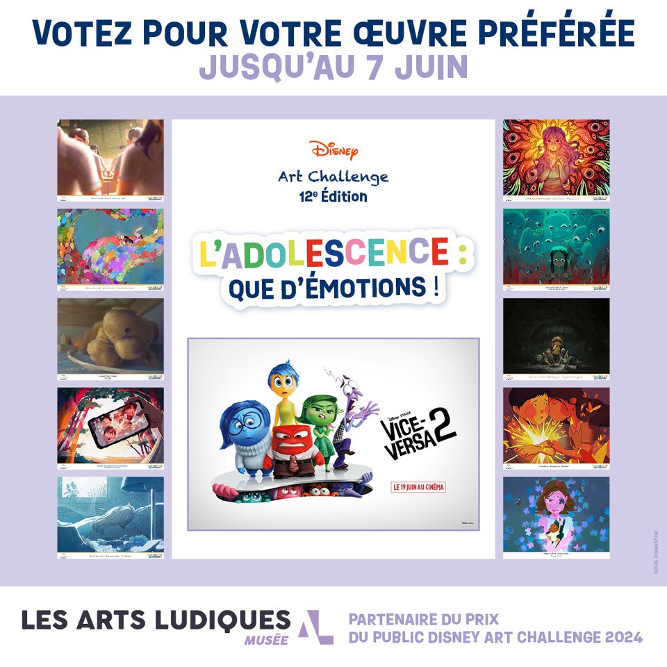 414 students took part in the Disney Art Challenge which we are delighted to be partnering once again. For this 12th year, the theme was 'Teenage emotions!' in reference to the upcoming animated film from @DisneyFR & @Pixar Studios: #InsideOut2. ✨