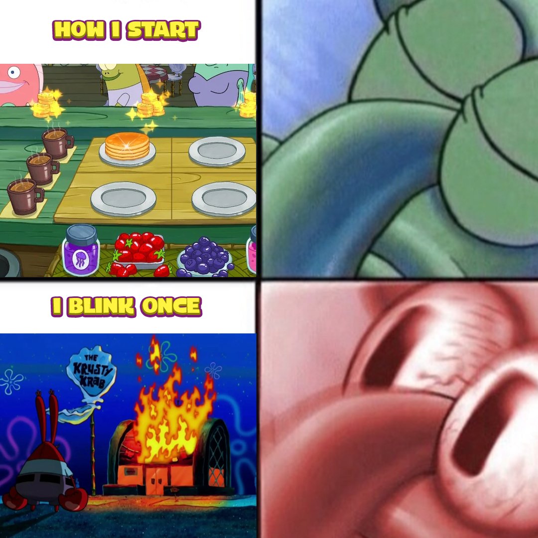 SpongeBob_KCO's tweet photo. Can't take your eyes from the screen I swear 👀

Did you ever manage to not burn anything? 🔥

#spongebobkrustycookoff #cookinggames #mobilegames #spongebobmeme #spongebob #spongebobsquarepants #cookoff https://t.co/3M34v11yOE
