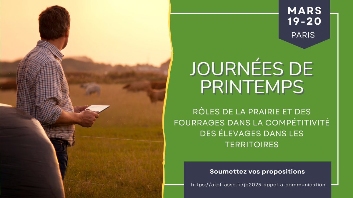 Journées de printemps 2025 : l'appel à communication est ouvert ! 

Où ? Paris le 19 et 20 mars 2025 
Vous souhaitez présenter un poster ou une intervention orale ? Soumettez vote participation dès maintenant. afpf-asso.fr/jp2025-appel-a…
