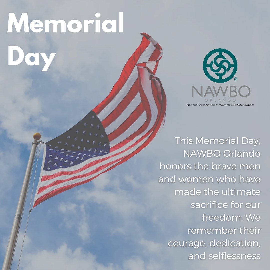 #NAWBOOrlando honors the brave men and women who have made the ultimate sacrifice for our freedom. We remember their courage, dedication, and selflessness. 

To all the heroes, we thank you. 

#MemorialDay #HonorAndRemember