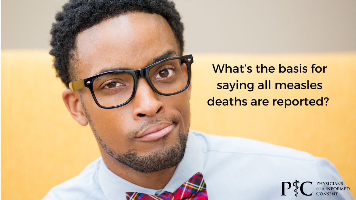 Q:What’s the basis for saying all measles deaths are reported? A:U.S. mortality records for measles are based on cause of death. There’s no evidence a significant number of death certificates are missing or fail to document measles deaths. #protectyourkids picdata.org/measles-faq