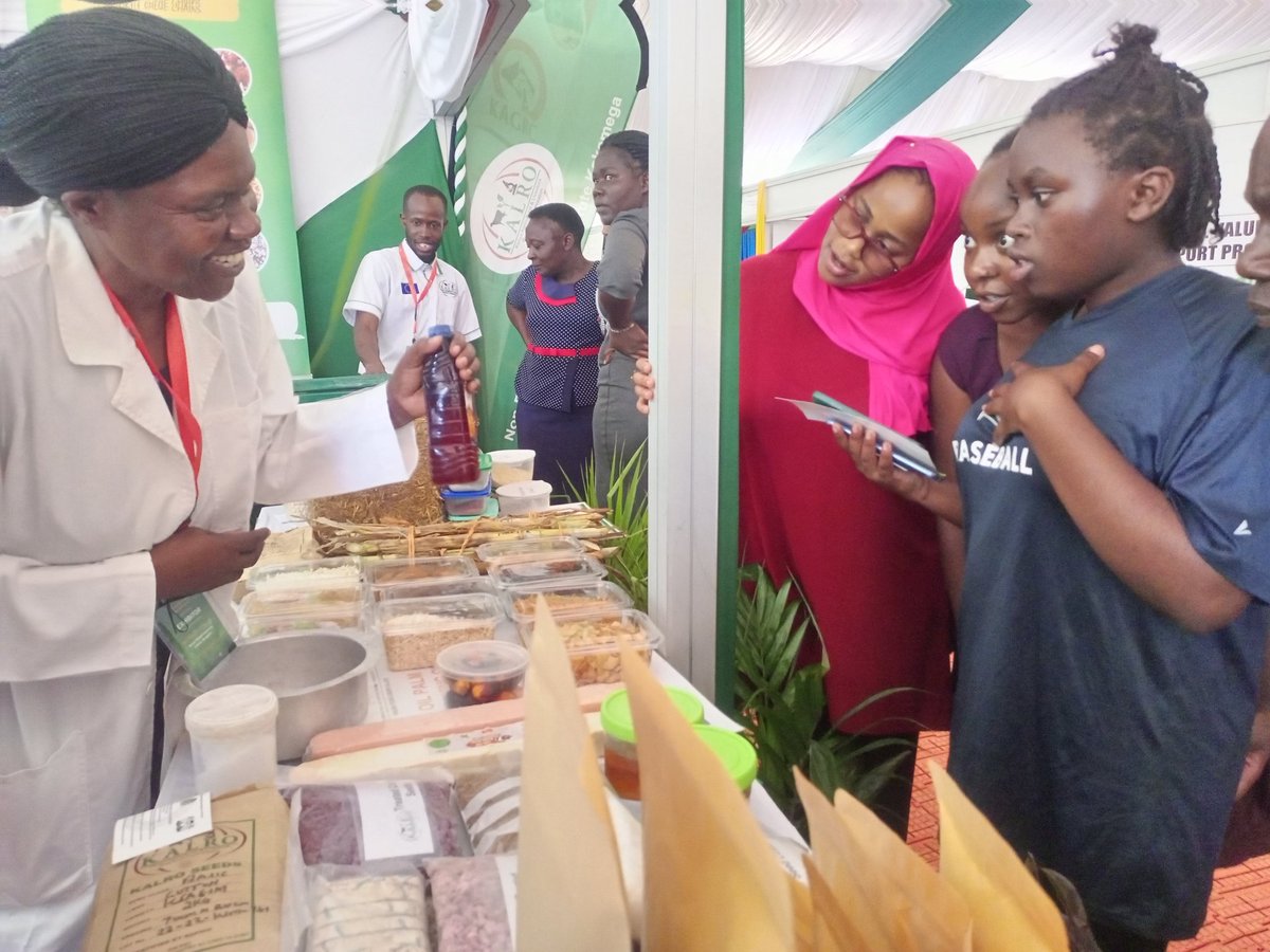 kalromkulima's tweet photo. KALRO scientists taking farmers &amp; other stakeholders through the exhibition at the ongoing Pre madaraka exhibitions dubbed Food Security Exhibitions in Bungoma county.
KALRO is showcasing various technologies ranging from crops,livestock to value addition of the various products https://t.co/zDCnHohI89