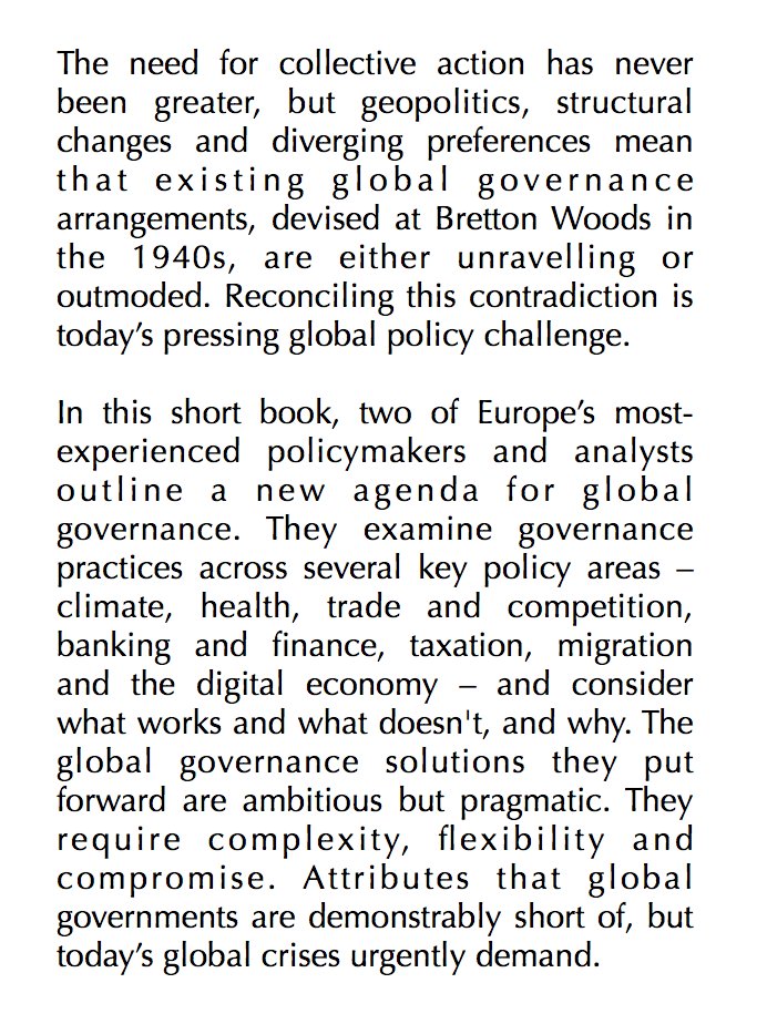 George Papaconstantinou et Jean Pisani-Ferry - New World New Rules Global Cooperation in a World of Geopolitical Rivalries À paraître en novembre chez Agenda