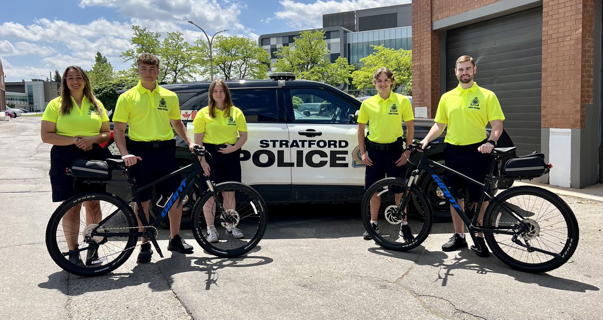 Summer is right around the corner when you see the members of our Park Patrol unit out &amp; about on their bicycles.  
Donning new shirts, you will see them in both Stratford and St. Marys until the end of August.

Please say hi and make them feel welcome.