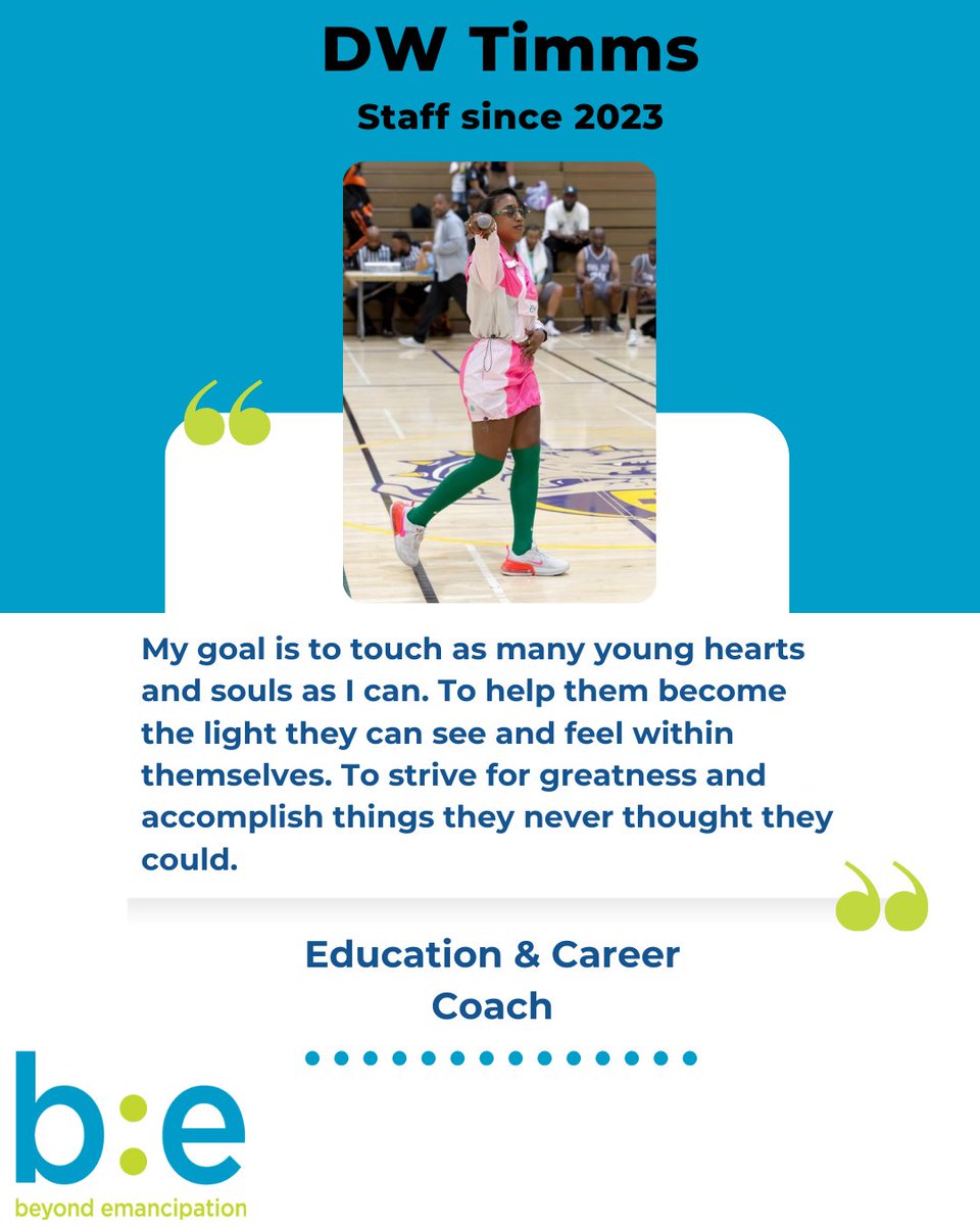 DW has been at B:E almost a year! Here’s what she has to say about her experience working with foster youth. #FosterCareMonth #be4youth #fosteryouth #oakland #communitymatters