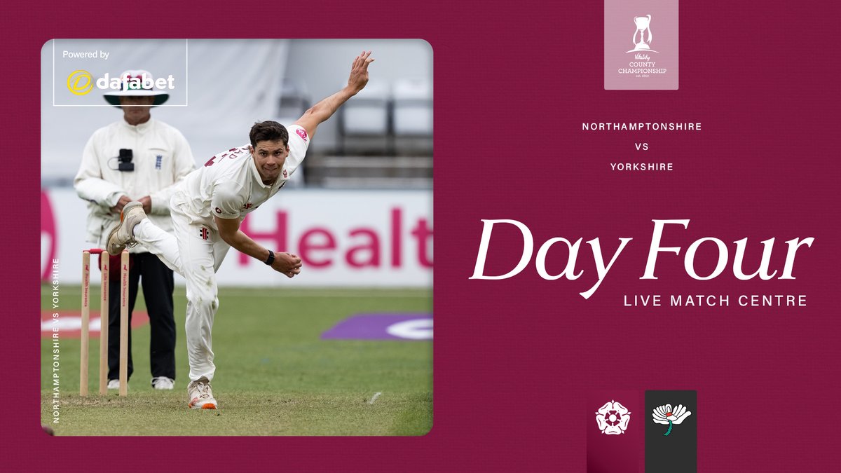 39.1 | McManus falls and Broad comes to the middle. Northamptonshire 192/6. Watch live 👉 nccc.co.uk/live