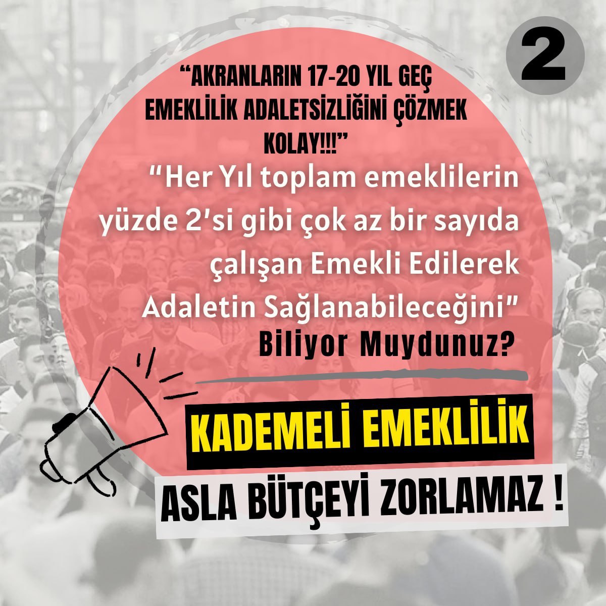 08.09.99 öncesi işe başlamadığımız için , eyt lilerle aramızda emeklilikte 17-20 sene fark oluşmuş oluyor, böylesine bir fark eşitlik ilkesine aykırıdır. Adil, kademeli emeklilik istiyoruz.
@RTErdogan
@isikhanvedat
@_cevdetyilmaz
#GazzeDirenişi 
#TürkiyeninGündemiKademe