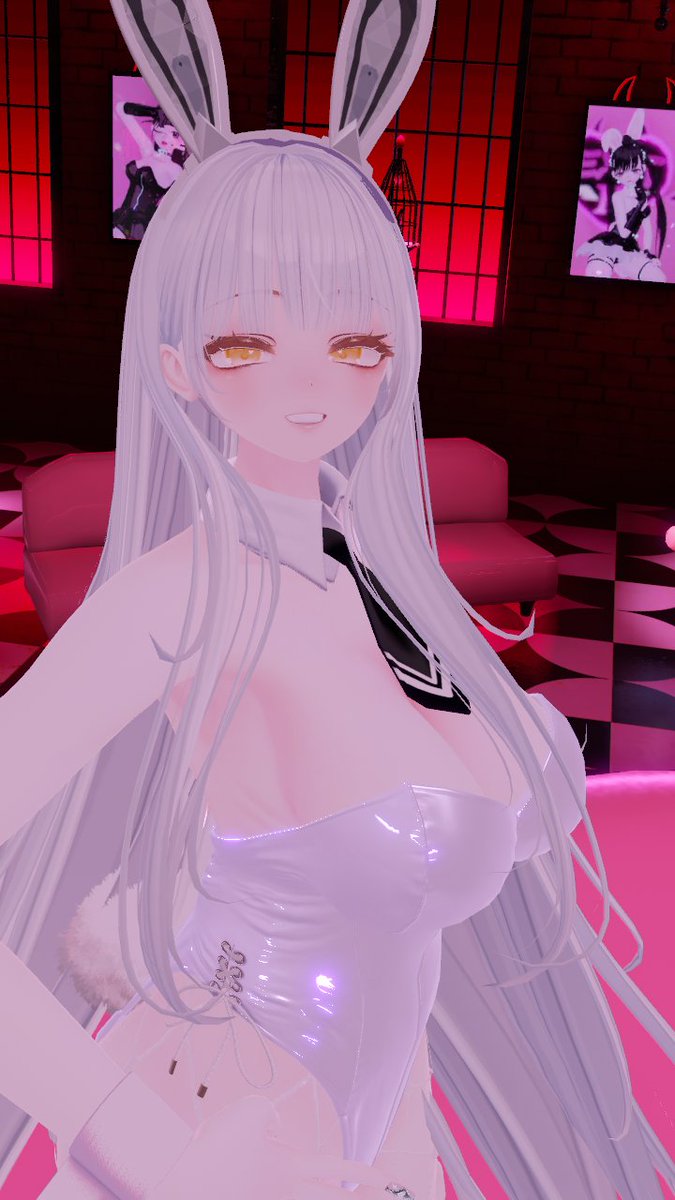 ＊　おはじゅい　＊ 幸せをたっぷりお届けします🐰❣ #VRChat #マヌカ3D #セレスティア3D #NIKKE #ニケ #セレコル