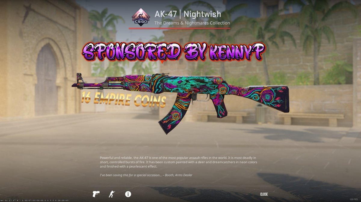 🪄Sponsored by @_kennyP 🪄
 
👉Ak-47 Nightwish FT/16 Empire coins🪙

✅Follow @_kennyP /Retweet/Tag friend
☑️Join his discord (Show proof-Full page) 
discord.gg/uEXSz8ZA

⏰End in 7 Days
#CS2Giveaway #CS2 #CSGOGiveaway
