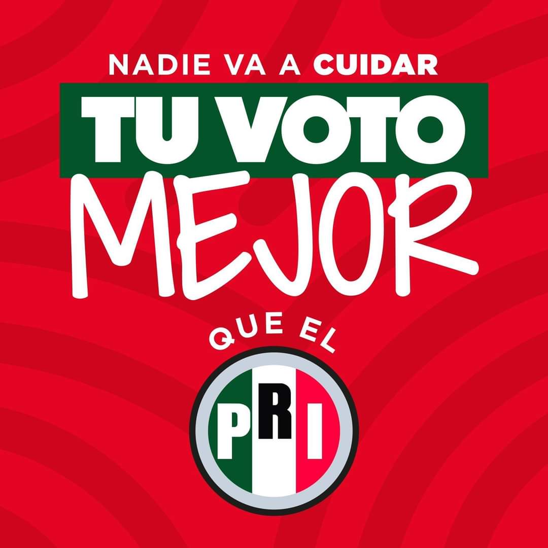 Las y los priistas cuidaremos los votos de las y los mexicanos. Tenemos la experiencia y capacidad para hacerlo. ¡Estamos listos! 

#VotaPRI 

¡Vota por <a href="/XochitlGalvez/">Xóchitl Gálvez Ruiz</a>!