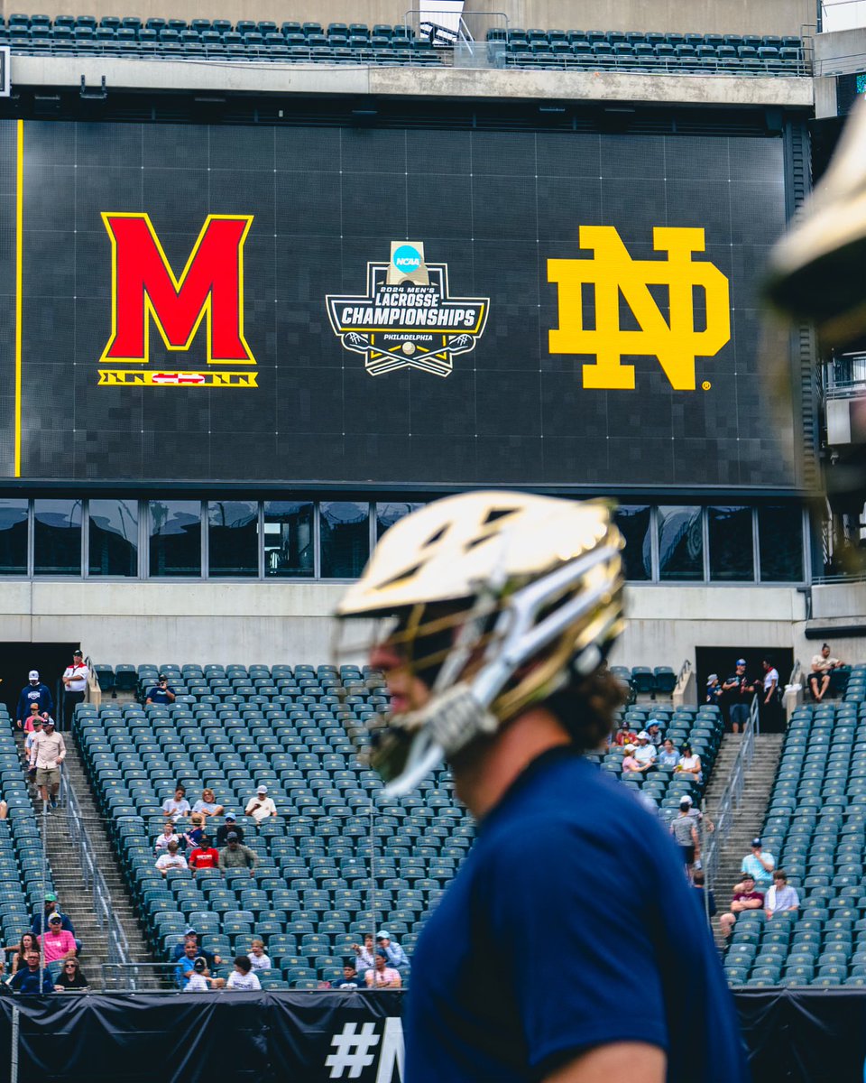 We are officially in a weather delay. We will keep you posted with updates as we have them. #GoIrish☘️