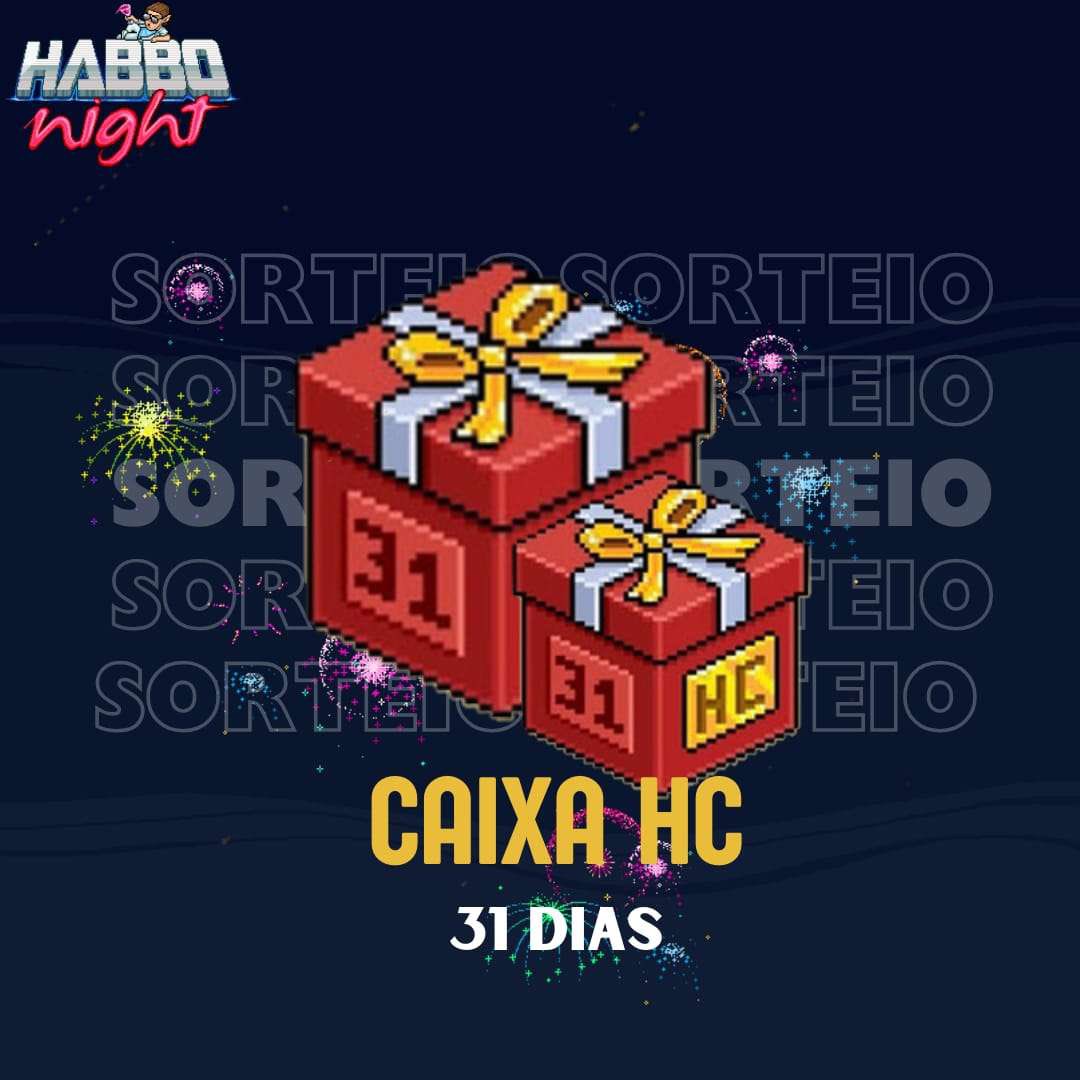 ⚠️ SORTEIO DE DUAS CAIXAS DE HC! 🎁

🩷 Seguir <a href="/Habbonight/">HabboNight</a> e @elfodaHN;
🩷 Fav + RT;
🩷 Marcar 2 amigos.

Resultado:

📅 03/06

• Fiquem atentos, serão 2 vencedores!