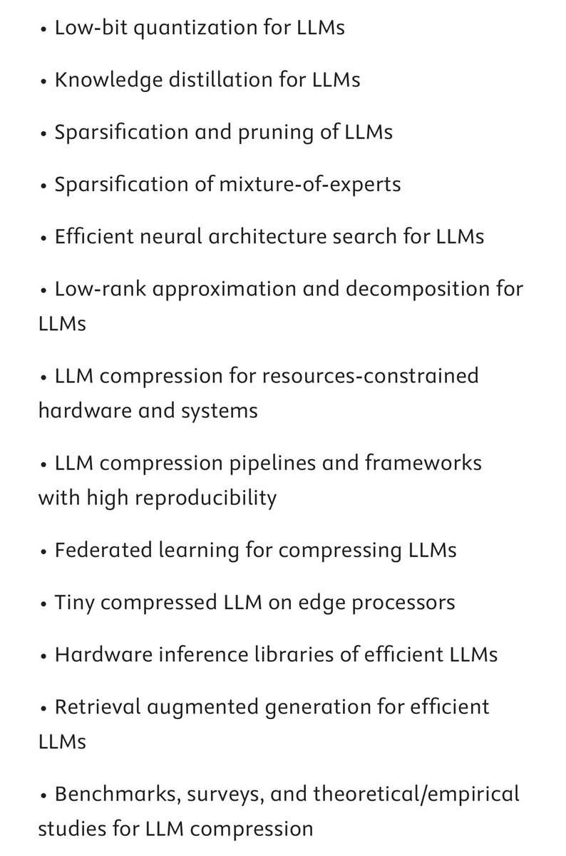 XHPlus_'s tweet photo. Excited to announce our Special Issue on "Model Compression in the Era of Large Language Models" in Neural Networks journal. Welcome submissions on LLM compression about algorithms, hardware, benchmarks, survey, etc. More info: https://t.co/RZfRk8gp97 https://t.co/HvAjlzs3kF