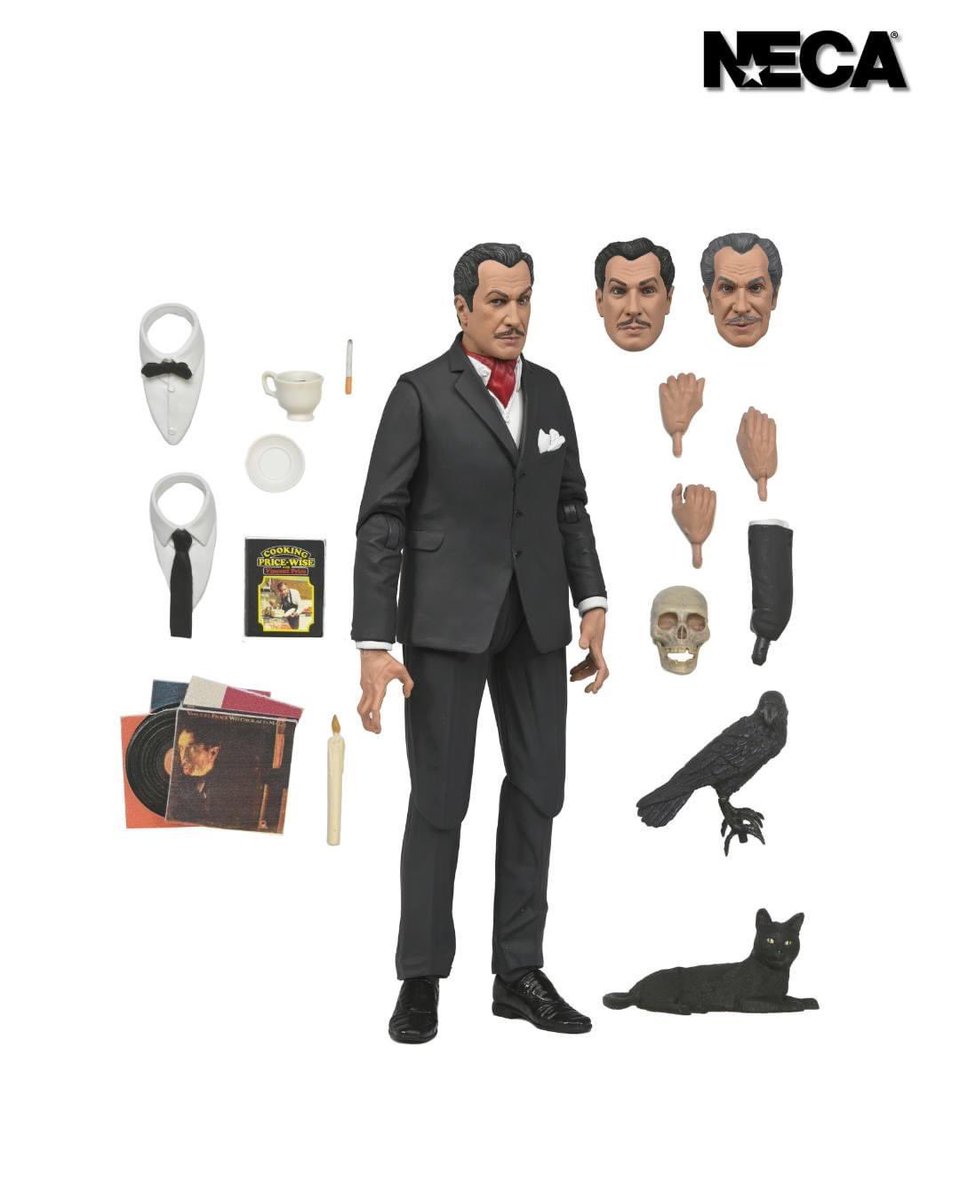 HAPPY BIRTHDAY to The Merchant of Menace! #VincentPrice joins @NECA_TOYS Ultimates line! HUGE honor to be able to design this. With so many iconic looks, I couldn’t choose one VP era, so I gave you them all!