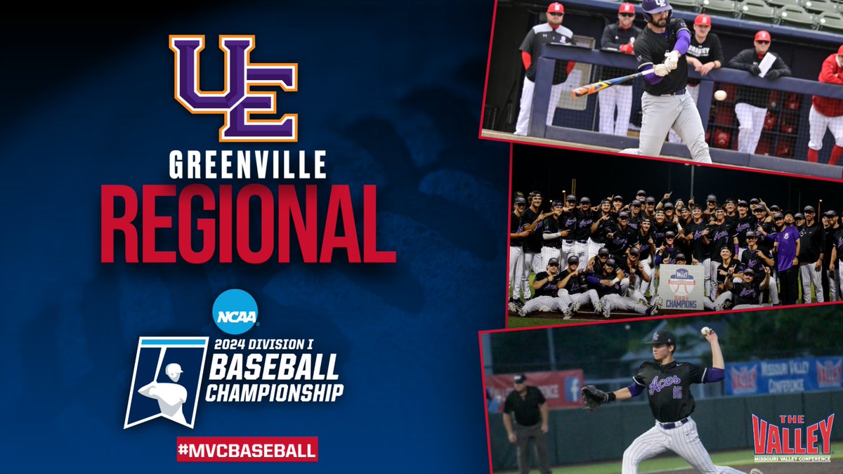 Headed to Greenville‼️ @UEAthleticsBASE will face hosts and No. 16 seed East Carolina at the regionals‼️ #NCAABaseball x #MVCBaseball