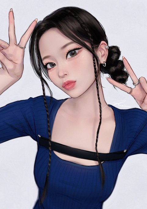 「earrings sweater」 illustration images(Latest)