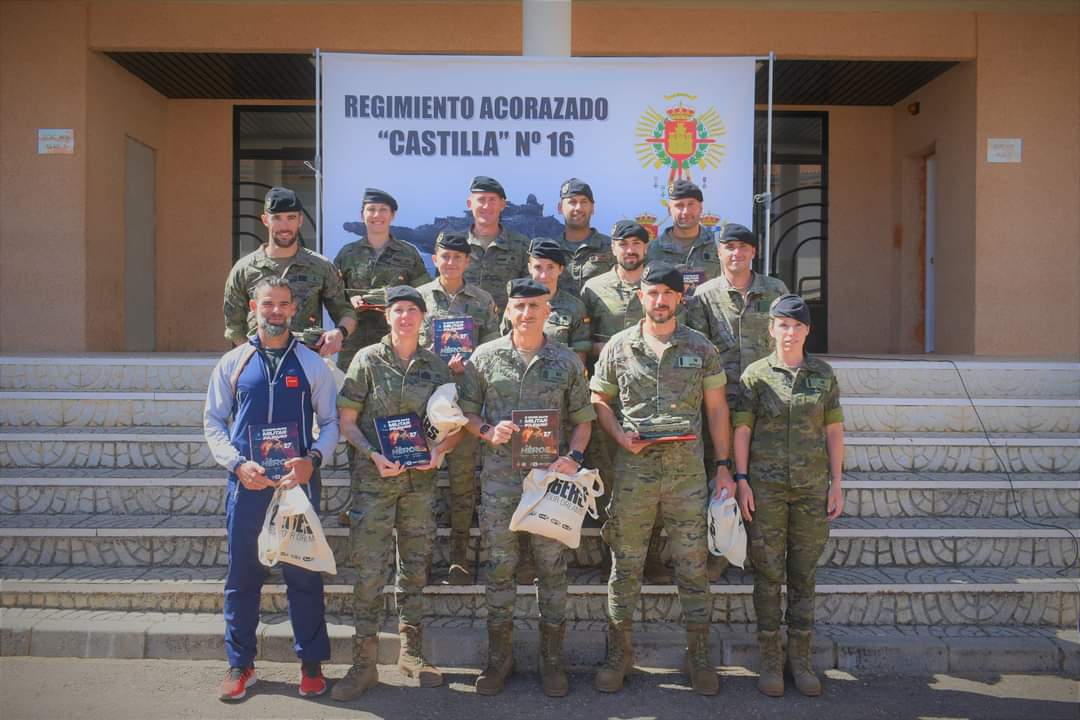 El RAC 'Castilla' Nº 16 ha realizado en la Base General Menacho la III carrera solidaria 'El Héroe'. Toda la recaudación ha sido destinada a favor de la Asociación 'Mi princesa RETT'. #BrigadaExtremadura #Ejércitoconeldeporte #ValoresEjército