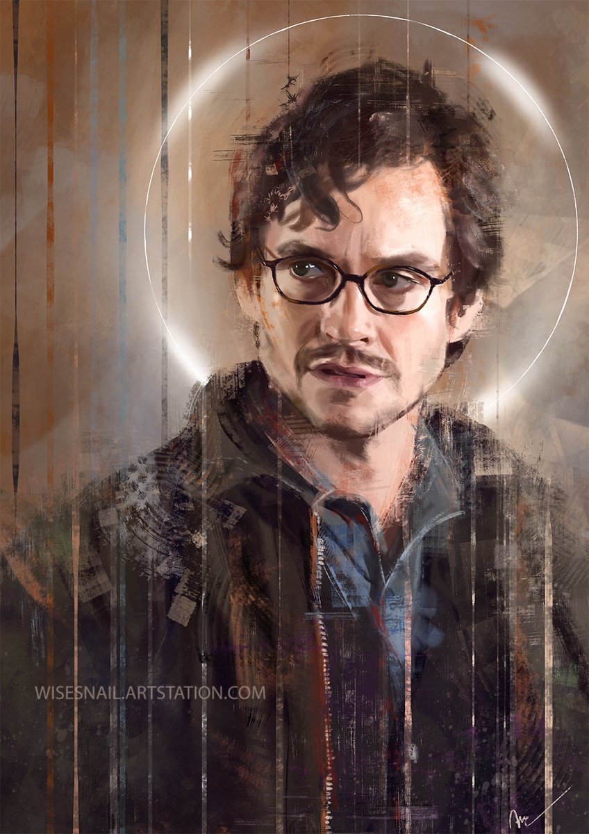 I'm back from my glorious holiday (sob), and a cute #WillGraham is one of the few foolproof ways to cheer myself up! <: 

i hope you like it! 💙

#Hannibal #HannibalLecter #HughDancy #Wisesnail #portrait