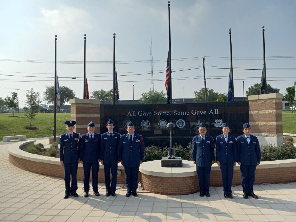 Canyon Cadets honoring those that have fallen.  Incredible ceremony in the patriotic town of New Braunfels, TX.