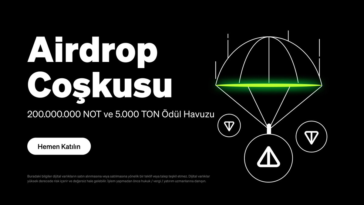 📢 200 Milyon $NOT ve 5.000 $TON ödül havuzundan pay kazanmak için yeni etkinliğimize katılın!💎 ✅ Görevleri tamamlayın ✅ Arkadaşlarınızı davet edin ✅ Belirli işlem hacimlerine ulaşarak ekstra bonuslar kazanın Hemen katılın👇 okx.com/tr/campaigns/a…