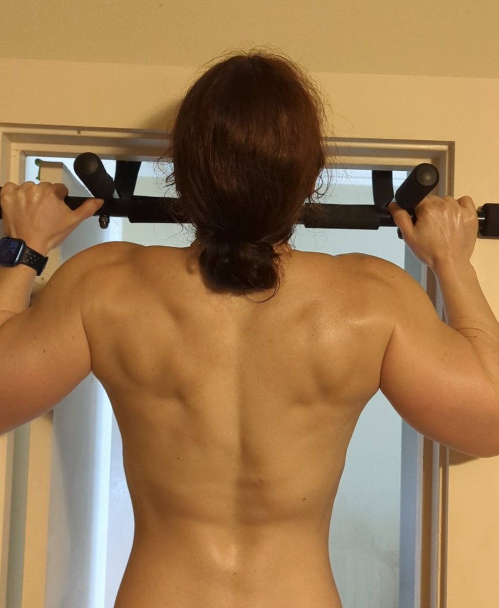 kitty_bit_games's tweet image. Back muscle references.
Muscle engagement at top, middle and bottom of a pull-up.