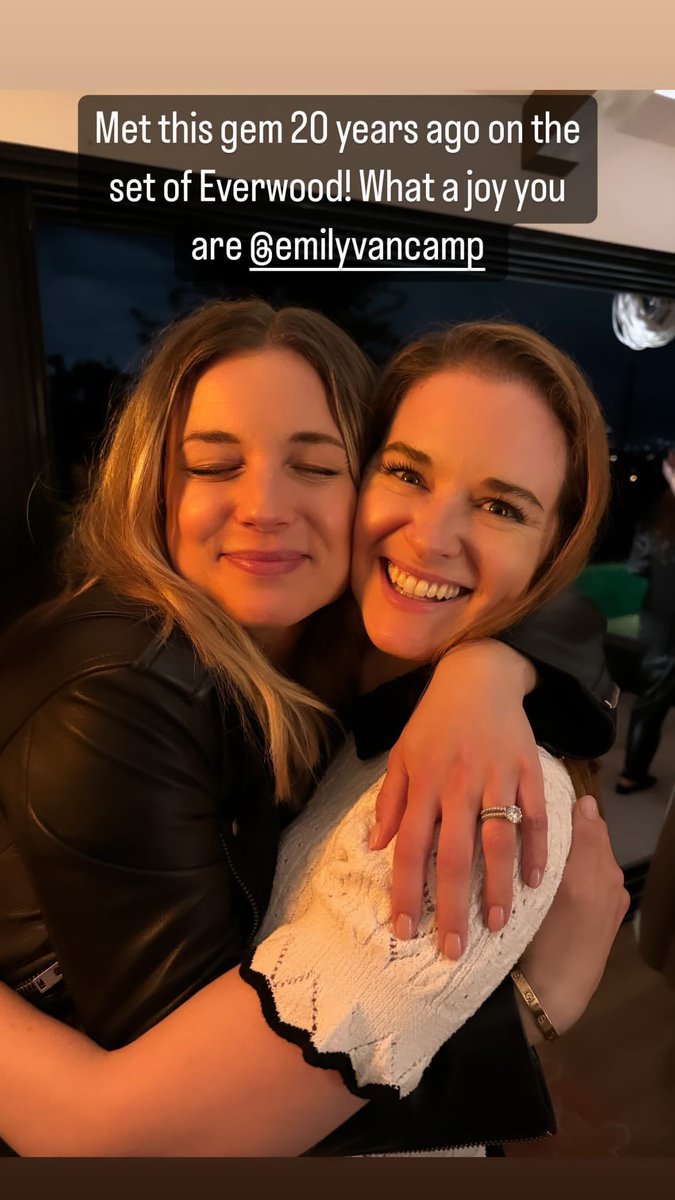 “Met this gem 20 years ago on the set of Everwood! What a joy you are @/emilyvancamp” I LOVE THEMMM