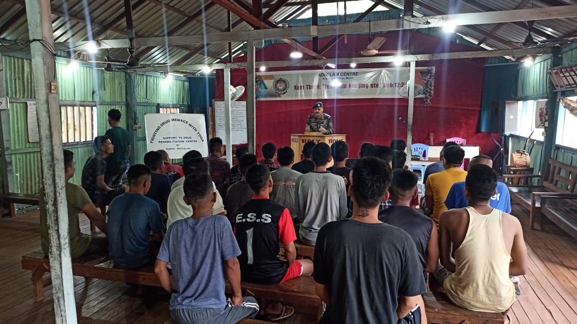 ASSAM RIFLES CONDUCTS AN AWARENESS LECTURE CUM DEMONSTRATION WITH YOGA ON DRUGS ABUSE IN MANIPUR
#AssamRifles organised a lecture cum demonstration with #yoga on #drugabuse under the theme of Healthy Lifestyle Adoption as part of #MeriLiFE Amplification Plan 2024 at Addulam Drug