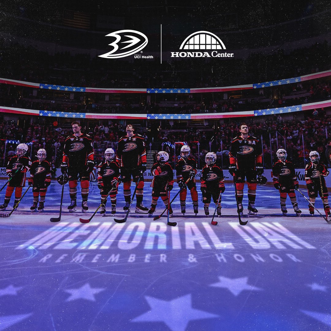 All gave some. Some gave all. We honor and remember you today and everyday. #FlyTogether | @HondaCenter