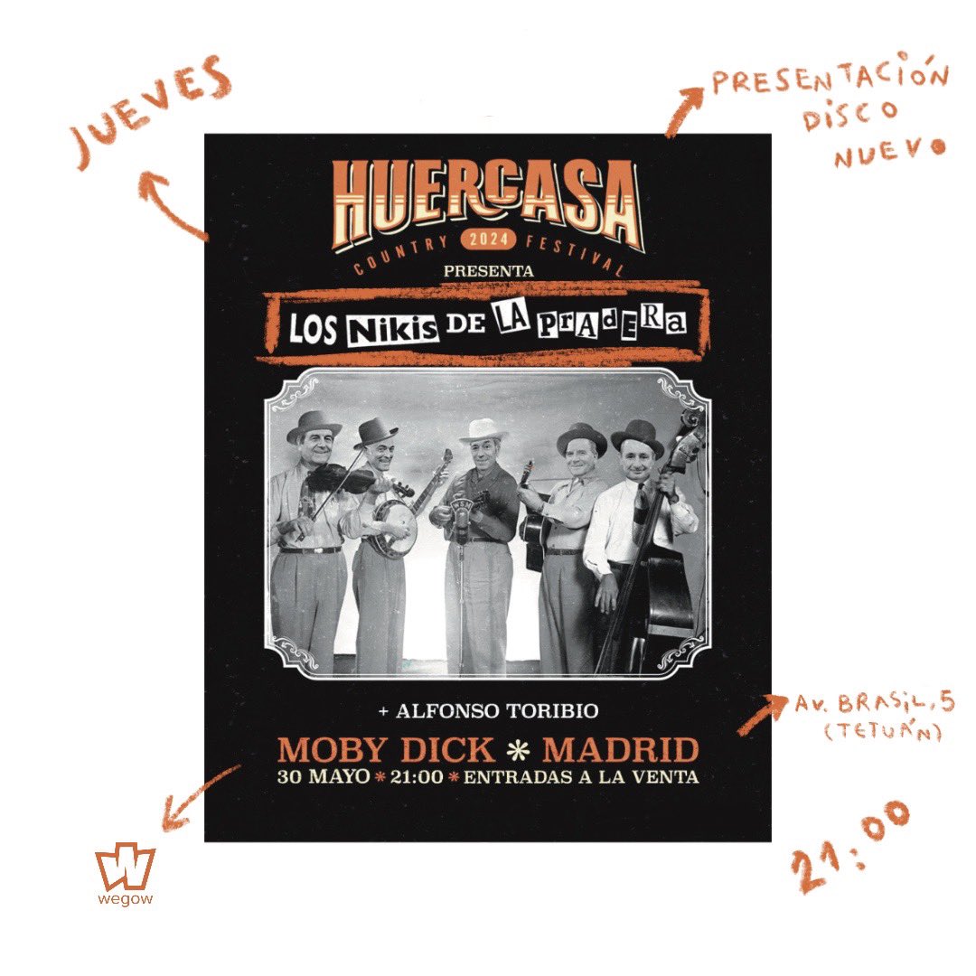 Volcanmusica's tweet photo. Despide el mes de #madrid en todo lo alto🫰🏻

⭐️ MIÉRCOLES @fr0mero en #SalaCadavra @girandoporsalas 
⭐️JUEVES  @losnikispradera en #SalaMobydick
⭐️ SÁBADO @muchachitobombo en FIESTAS DE ALUCHE 

entradas: https://t.co/Fg5CldGibo https://t.co/JEbFsQ43Ai