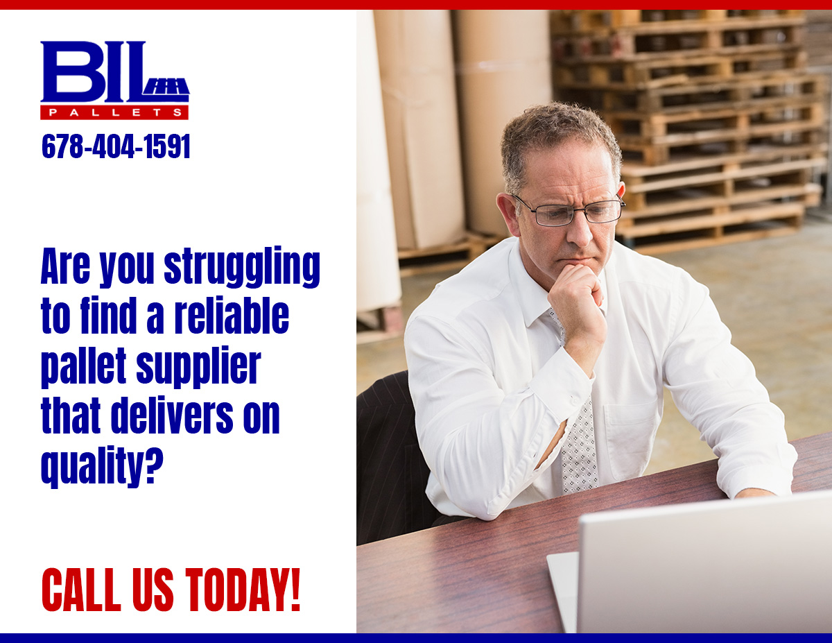 bilpallets's tweet image. Are you in need of a pallet supplier who delivers on quality and reliability?

Call us today!
☎️678-404-1591
#ReliablePallets #StreamlinedLogistics #TrustworthySupplier