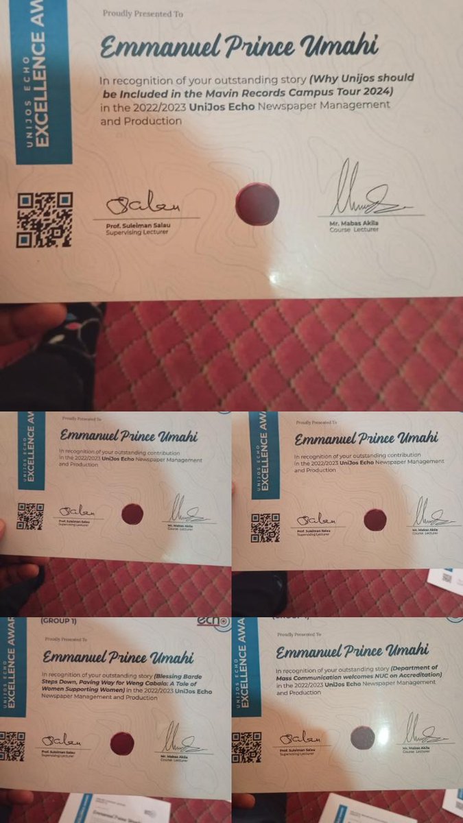 Artist||Human||Journo (@nuelumahi) on Twitter photo Won 5 awards in the school of Journalism! Grateful to God, and thank you to <a href="/MrJohnstone_/">Johnstone Kpilaakaa</a> <a href="/joeyzhibo/">Jลy Shekwonuzhibo</a> and everyone who laid the foundation for me in this field. This one's for youโค๏ธ๐ Won 5 awards in the school of Journalism! Grateful to God, and thank you to <a href="/MrJohnstone_/">Johnstone Kpilaakaa</a> <a href="/joeyzhibo/">Jลy Shekwonuzhibo</a> and everyone who laid the foundation for me in this field. This one's for youโค๏ธ๐