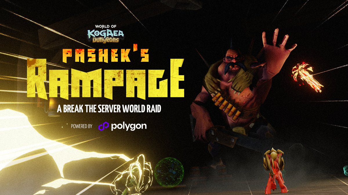 Pashek’s Rampage - A call for all Polygoons!

@0xPolygon Gamers, arise! Pashek has escaped and threatens the very fabric of Kogaea, the true MMORPG of the Polygon ecosystem! ️

Earn up to $10 in rewards for help in countering his danger! (300 $KMON & 1 Rare Pinkmoon Shard NFT)