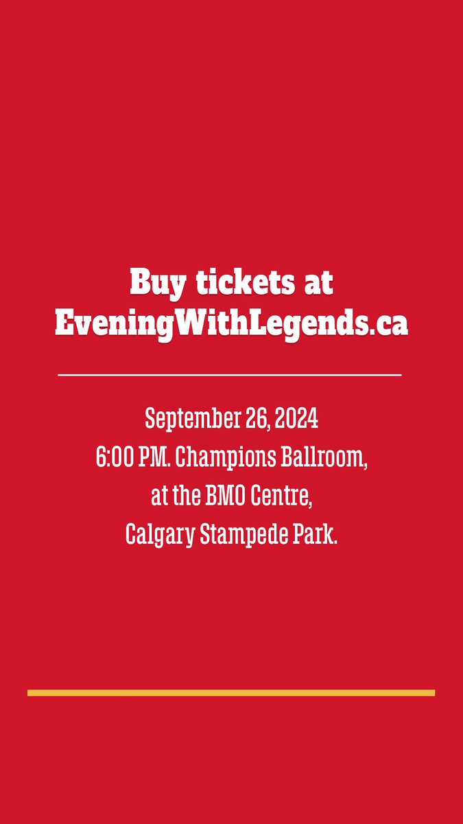 YOU’RE INVITED!

An Evening with Legends returns with Mike Vernon and Grant Fuhr! 

Date: Thursday, September 26, 2024
Location: BMO Centre, Champion Ballroom @ Stampede Park
Tickets: EveningWithLegends.ca

#AJHL #AlbertaBuilt #NHL #battleofalberta #NucksNation #YYC #yycevents