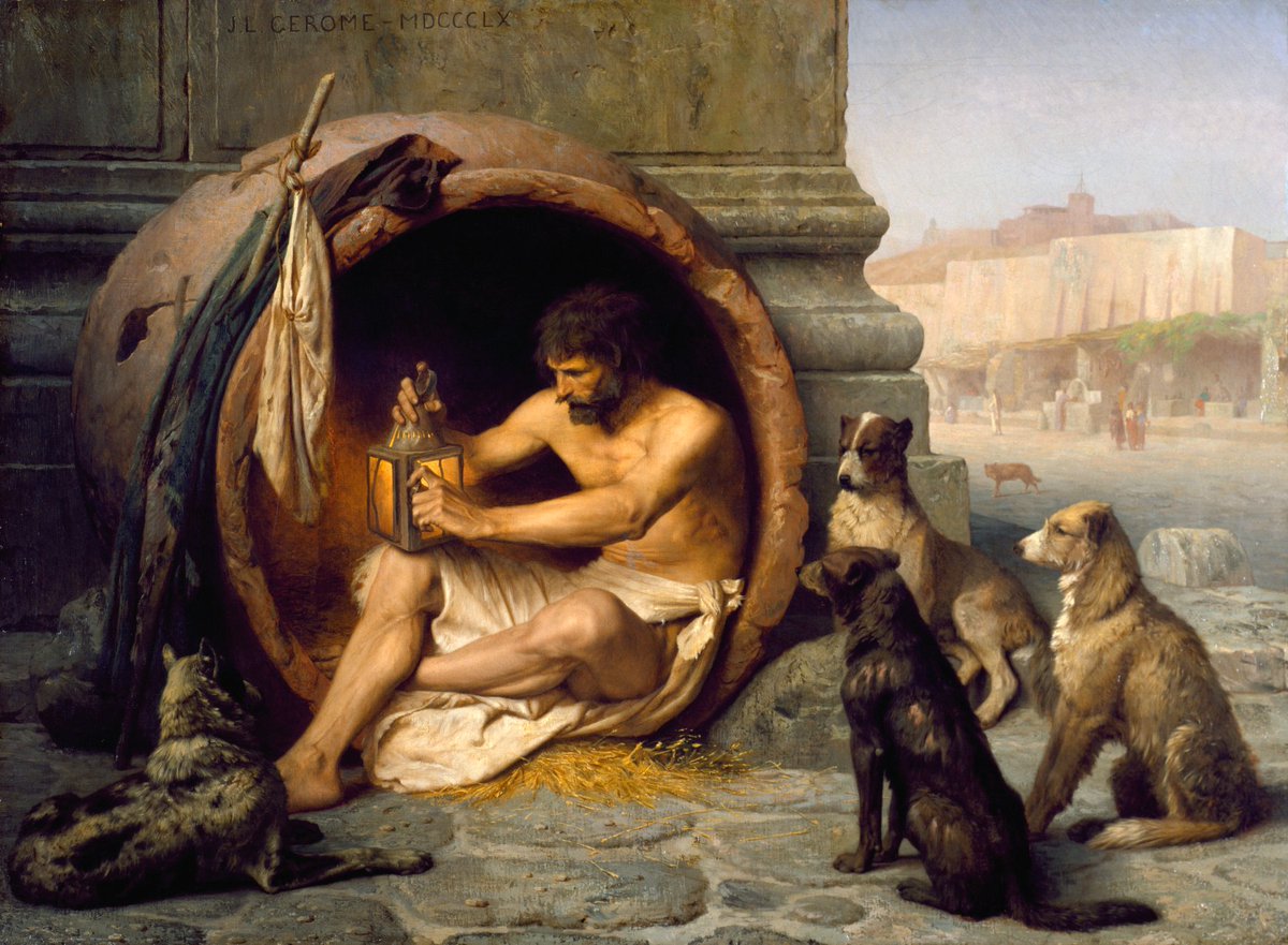 Diogenes was one of history's strangest (and funniest) philosophers.

He lived in a barrel, disrupted Plato's lectures, and made fun of Alexander the Great to his face.

But Diogenes wasn't just a joker — his ideas are as relevant now as they were two thousand years ago...