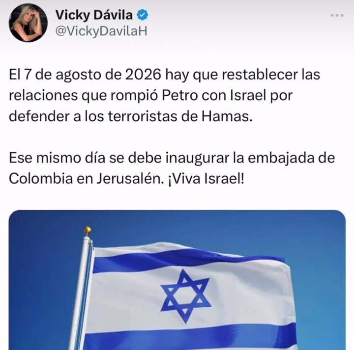 Que puede salir mal si una ultraderechista como @VickyDavilaH que esta justificando el genocidio de miles de niñ@s palestinos sube a una presidencia... Que supone uno??
