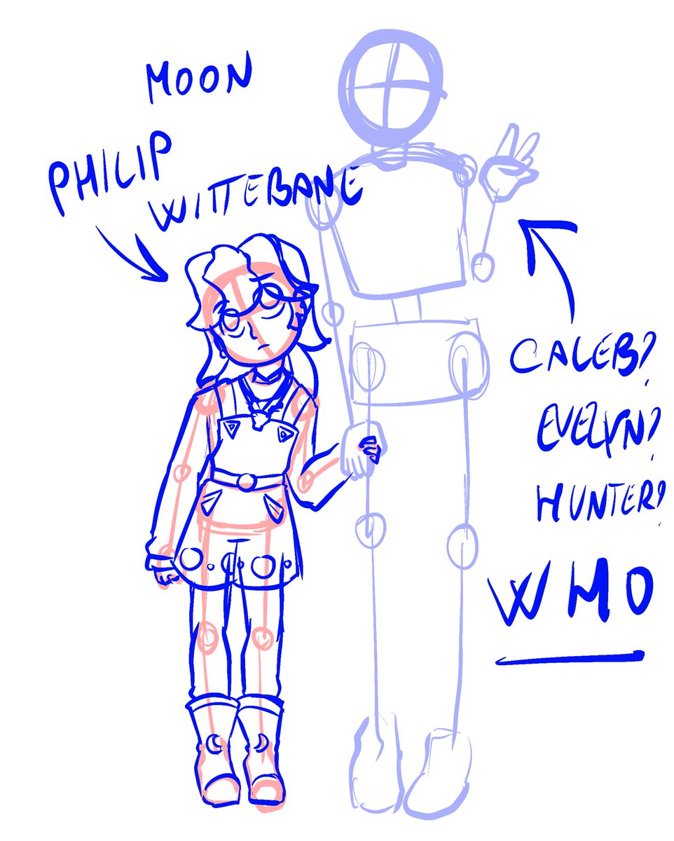 Idk who to draw next to my lil moon Philip Wittebane. Sun Caleb seems like the obv choice- but should I go for smth different? Opinions? 

#TOH #PhilipWittebane #CalebWittebane #EvelynClawthorne #TheOwlHouseFanart