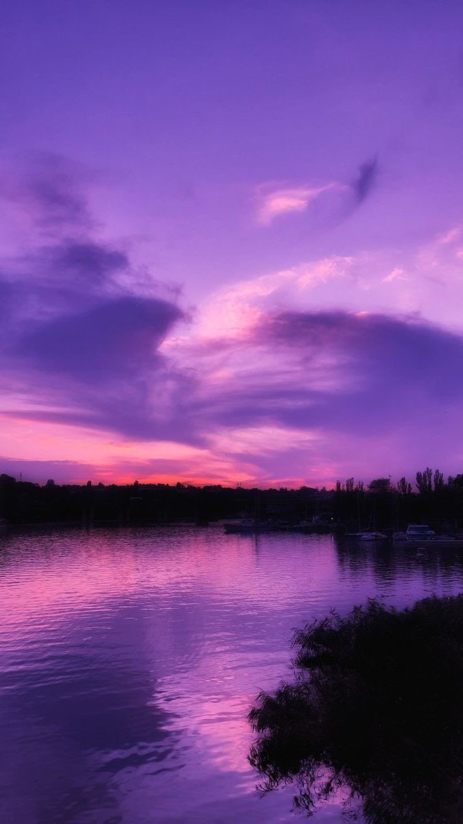 purple lake.