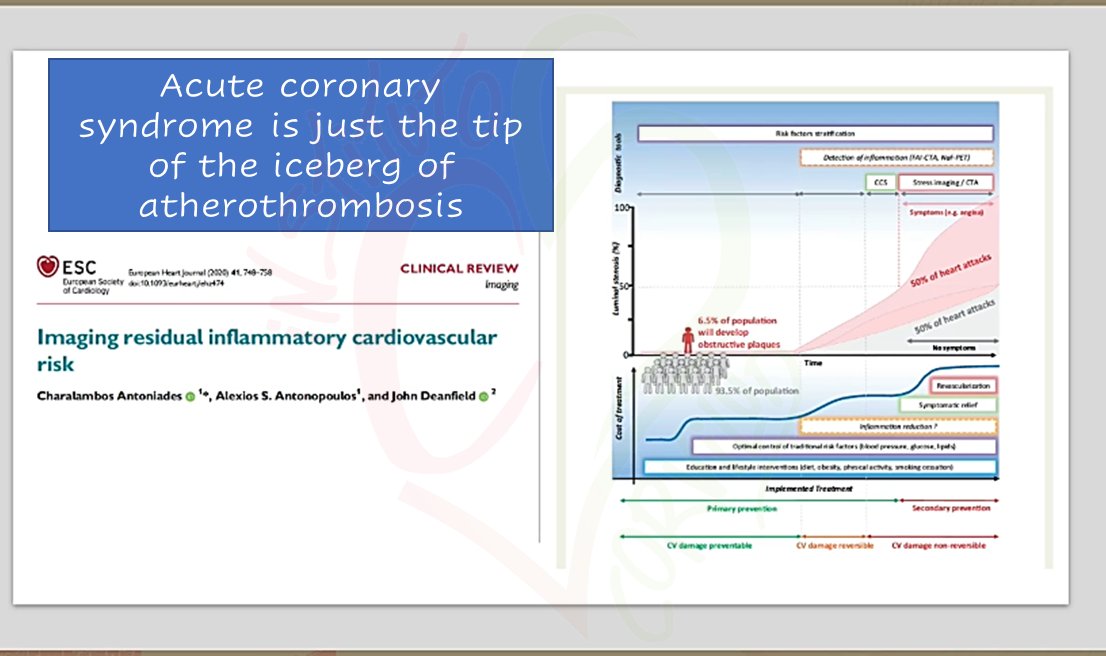 The patient ABOUT TO HAVE an acute coronary syndrome ✍️Patient risk profile ✍️Calcium score? Plaque vulnerability? ✍️How different is so called 'residual' risk from 'real first-event' risk? ✍️ACS: just the tip of the iceberg of atherothrombosis #EAScongress2024 #CVVT2024 #cardioX