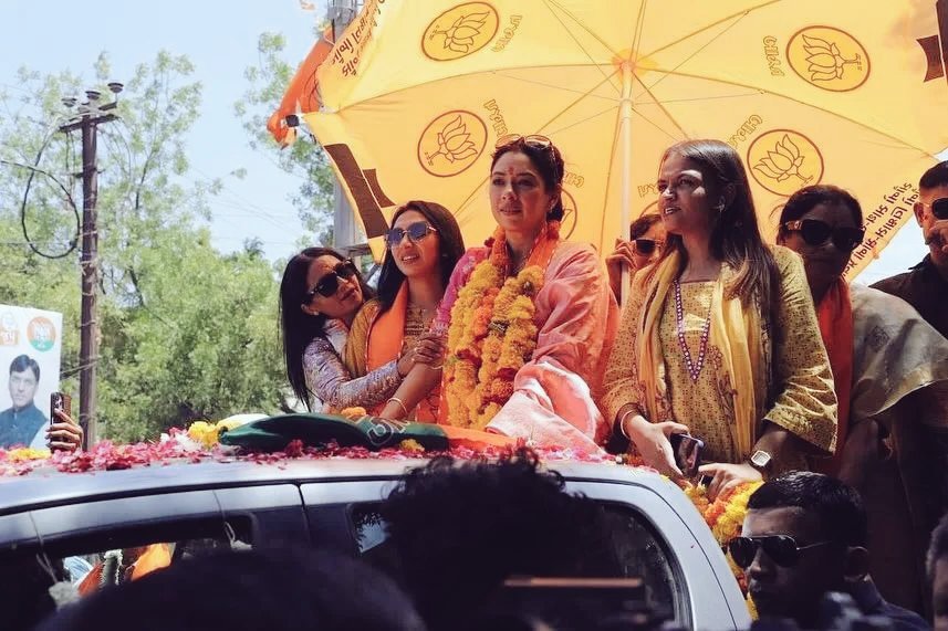 MAKE A WAY CAUSE THE QUEENIE IS COMING 🔥🧿.. RUPALI GANGULY GRACES BJP #RupaliGanguly #Anupamaa