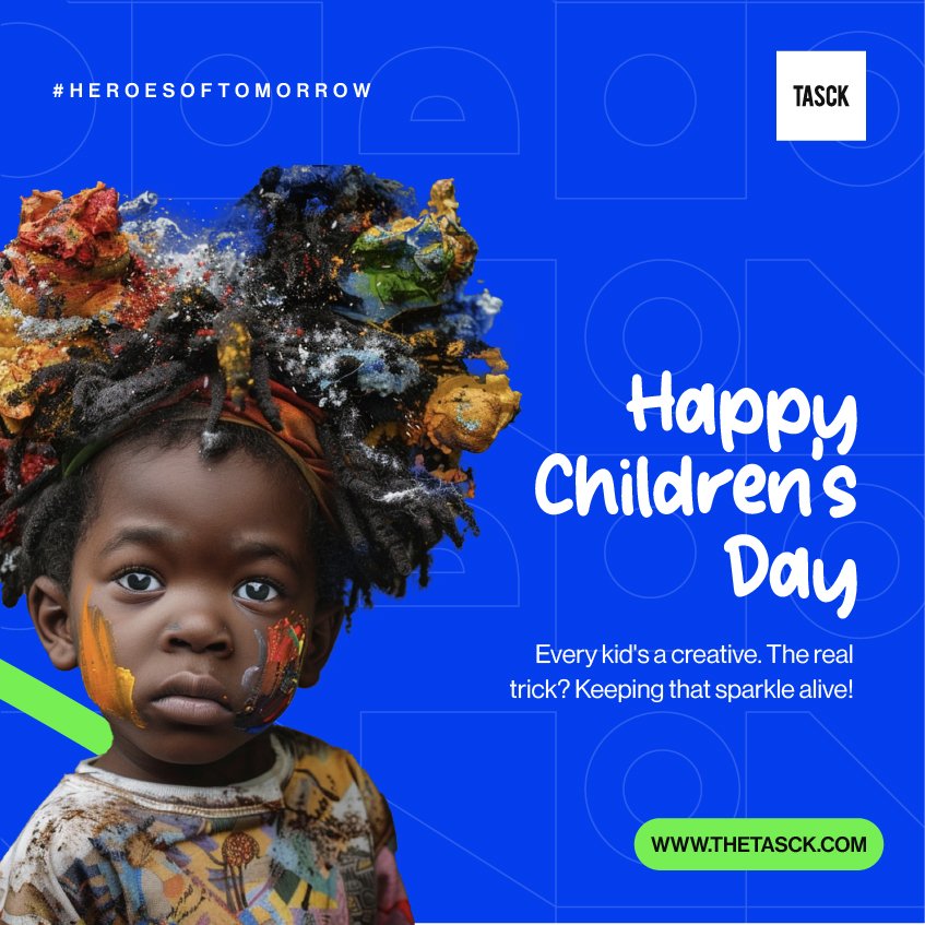 Nurture the creativity of young minds and inspire their potential. Happy Children's Day to the visionaries of tomorrow! #CreativesWillChangeAfrica