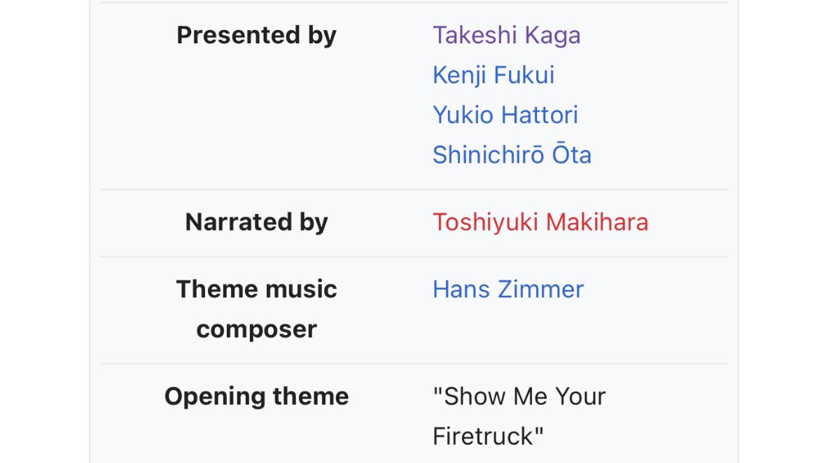 Been watching a lot of Iron Chef lately and just found out that the theme music was composed by Hans Zimmer and the track has an absolutely insane name
