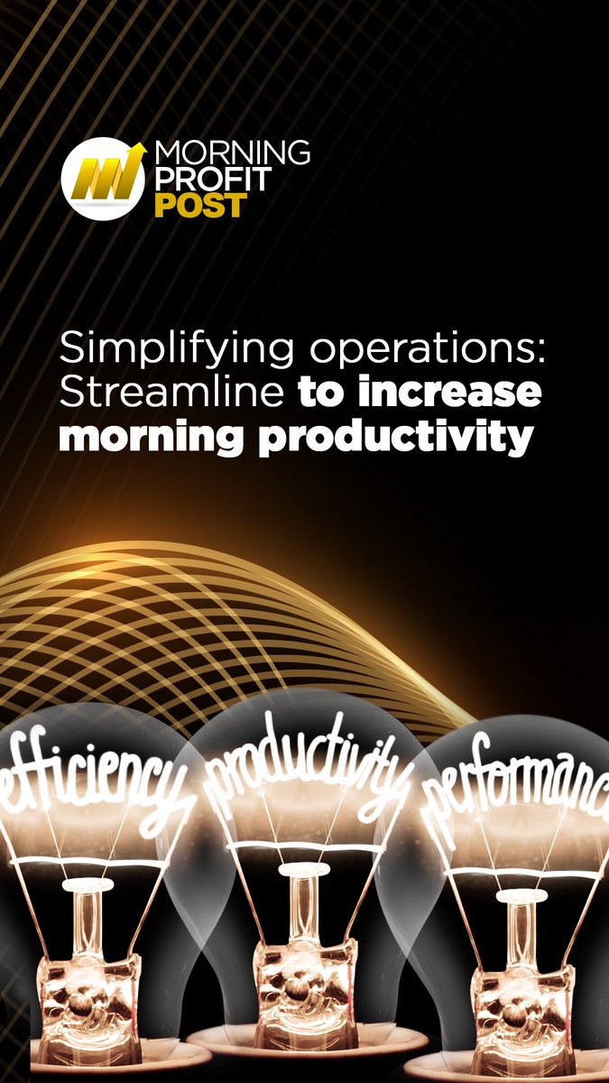 TaydeAburto's tweet image. Simplifying Operations: Streamline To Increase Morning Productivity taydeaburto.com/streamline-to-… #business #morningprofit #morningprofitpost #ProductivityTips