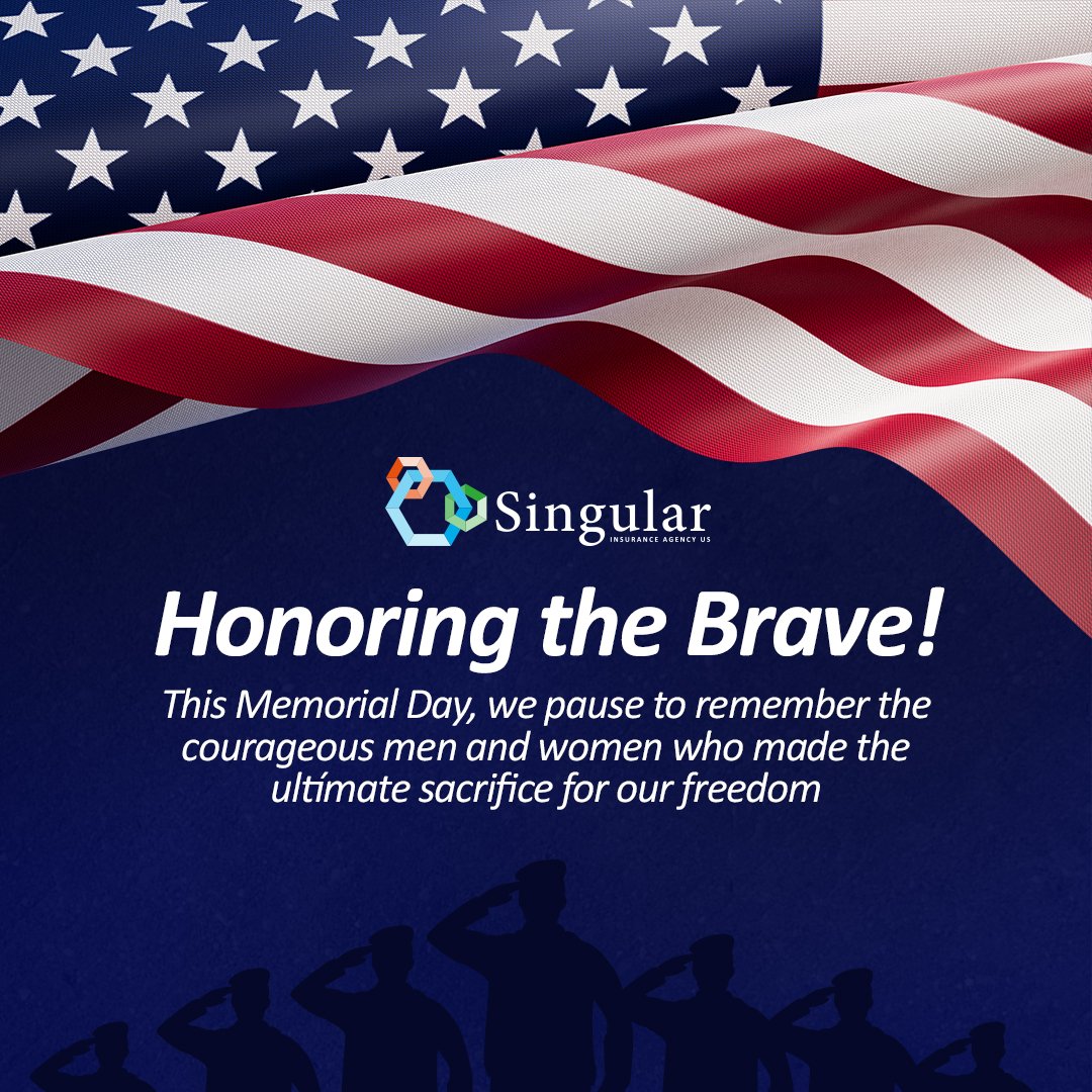 singular_us's tweet photo. We honor their memory and will continue working to take care of our nation in honor of their dedication. 🇺🇸 ✨

#SingularInsuranceUS #policies #insurance #USA #MemorialDay https://t.co/4joy3B98OI