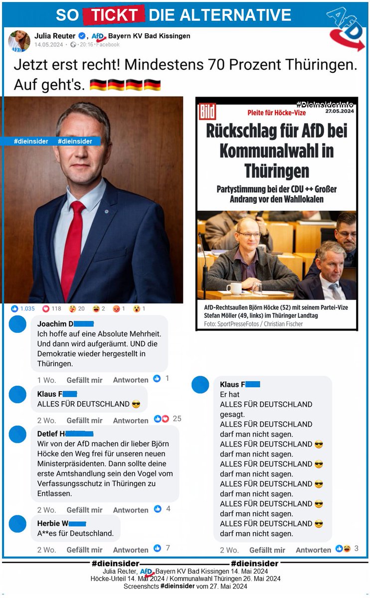 #AfD verfehlt Erwartungen in #Thüringen meilenweit!
 
#LautGegenRechts #LautGegenNazis #NiemalsAfD #Höcke #Kommunalwahl
#WirSindDieBrandmauer #GemeinsamGegenHass 
#DieInsider