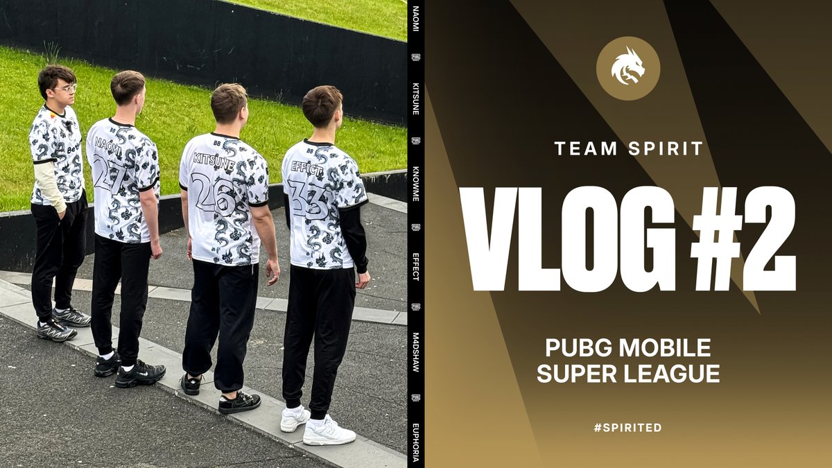 Team__Spirit's tweet photo. In the second vlog we will fully show all the game days of the first week of PUBG Mobile Super League 2024! 

We'll break down each match and see how our guys finished top-2 in the standings at the end of the week! https://t.co/5WiDX1D5xP