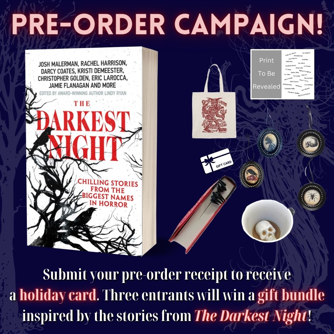 👀Pre-order @LindyRyanWrites 👹THE DARKEST NIGHT☠️ by SEPTEMBER 20, 2024 and submit your receipt for the chance to win a gift bundle inspired by the stories in this anthology! loom.ly/3gV3q4Y